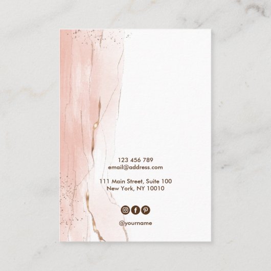 Calligraphie moderne art Elevage carte d'affichage (Dos)