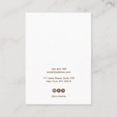 Calligraphie moderne art Elevage carte d'affichage (Dos)