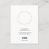 Calligraphie moderne art Elevage carte d'affichage (Dos)