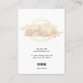 Calligraphie moderne art Elevage carte d'affichage (Dos)