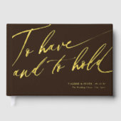 Calligraphie moderne Avoir et tenir mariage (Recto)