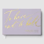 Calligraphie moderne Avoir et tenir mariage (Recto)