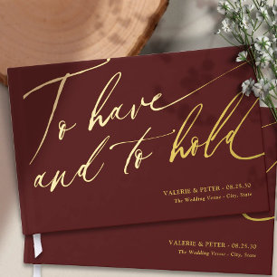 Calligraphie moderne Avoir et tenir mariage