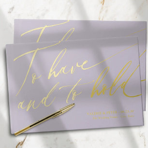 Calligraphie moderne Avoir et tenir mariage