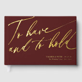 Calligraphie moderne Avoir et tenir mariage (Recto)