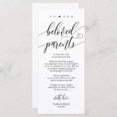 Calligraphie Moderne, Cadre Remerciements Cartes (Devant / Derrière)