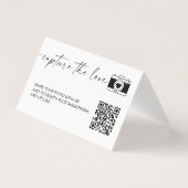 Calligraphie moderne Capturez l'amour QR code (Front)