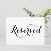 Calligraphie Moderne | Carte de mariage avec menti (Debout devant)