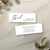 Calligraphie moderne Carte de nom simple