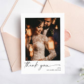 Calligraphie moderne Carte de remerciements photo