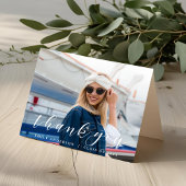 Calligraphie moderne Carte de remerciements photo