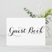 Calligraphie moderne | Carte de signature de livre (Debout devant)