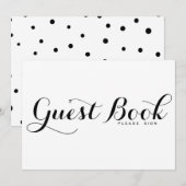 Calligraphie moderne | Carte de signature de livre (Devant / Derrière)