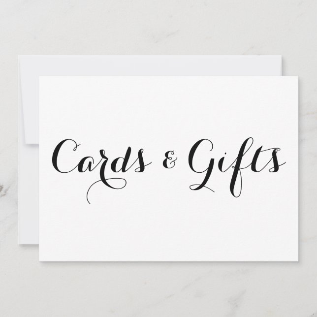 Calligraphie moderne | Cartes & Cadeaux - Panneau  (Devant)