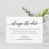 Calligraphie Moderne Changer La Carte Mariage Date (Debout devant)