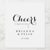 Calligraphie moderne Chevaucher Étiquettes de vin  (Étiquettes simples)