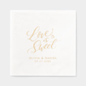 calligraphie moderne de mariage "l'amour est doux" (Recto)