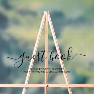 Calligraphie moderne Design Livre d'or Symbole