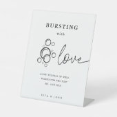 Calligraphie moderne éclatant d'amour bulle signe (Recto)