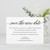 Calligraphie Moderne Enregistrer La Nouvelle Carte (Debout devant)