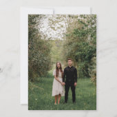 Calligraphie moderne et Faire-part de mariage phot (Dos)