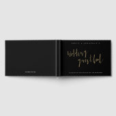 Calligraphie moderne Gold Black Mariage livre d'hô (Complet)