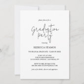 Calligraphie moderne Graduation Party Invitation (Devant)