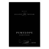 Calligraphie moderne intemporelle Nom d'hôte Carte (Par défaut)