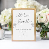 Calligraphie Moderne L'Amour Brille Panneau de Mar