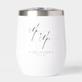 Calligraphie moderne M. et Mme Black ID1025 (Avant)