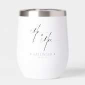 Calligraphie moderne M. & Mme Black ID1025 (Arrière)