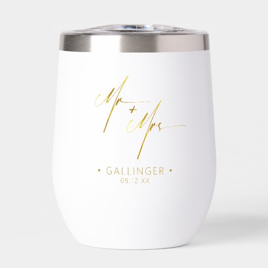 Calligraphie moderne M. & Mme Gold ID1025 (Avant)