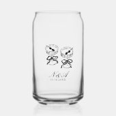 Calligraphie moderne Mariage noir et blanc (Recto)