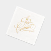 Calligraphie moderne mariage or et blanc intempore (Gauche)