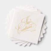 Calligraphie moderne mariage or et blanc intempore (Insitu (empilé))