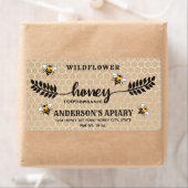 Calligraphie moderne miel étiquette de la branche  (En situation)