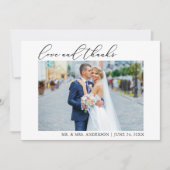 Calligraphie moderne minimaliste amour Merci Maria (Devant)