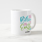 Calligraphie moderne Mug lapin de Pâques (Devant droit)
