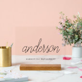 Calligraphie moderne Nom acrylique (Mariage)