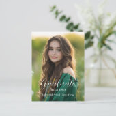 Calligraphie moderne Photo Graduation Invitation (Debout devant)