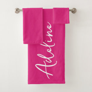 Calligraphie moderne Pink Nom personnalisé