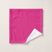 Calligraphie moderne Pink Nom personnalisé (Gant de toilette)