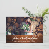 Calligraphie moderne pour toujours Merci Mariage b (Debout devant)