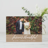 Calligraphie moderne pour toujours Merci Mariage K (Debout devant)