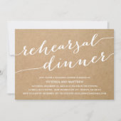 CALLIGRAPHIE MODERNE | RÉPÉTITION DÎNER INVITATION (Devant)