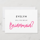 Calligraphie moderne Serez-vous ma carte de demois (Devant)