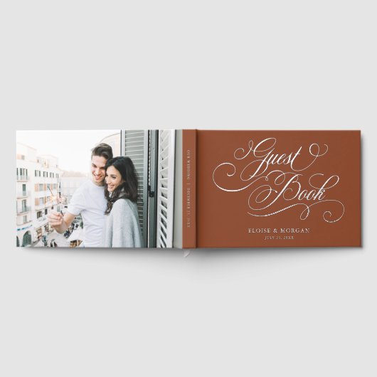 Calligraphie moderne Silver Terracotta Boho mariag (Complet)