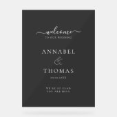 Calligraphie moderne simple Mariage "Bienvenue" (Recto)