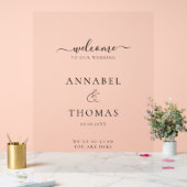 Calligraphie moderne simple Mariage "Bienvenue" (Mariage)