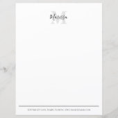 Calligraphie moderne Simple Monogramme Nom Modèle (Devant)